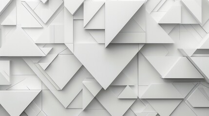 Obraz premium Stylish and Minimalist White Background with Bold Triangle Shapes and Symmetry