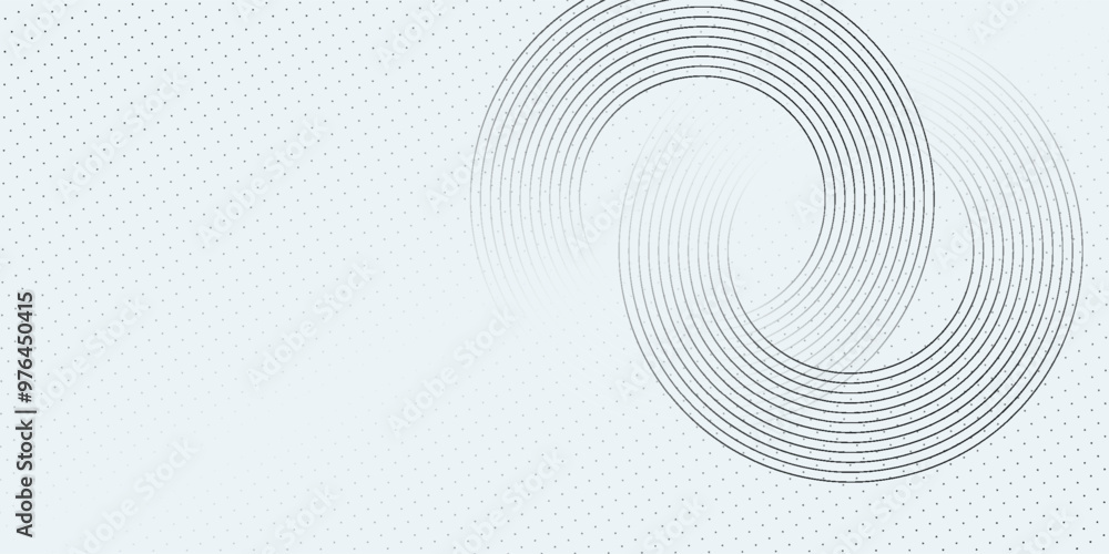 Aufkleber white abstract background. modern circle lines pattern. futuristic concept. minimal geometric design