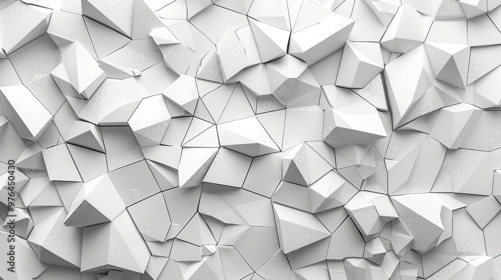 Poster geometric triangle pattern on white background ideal for graphic design and layouts