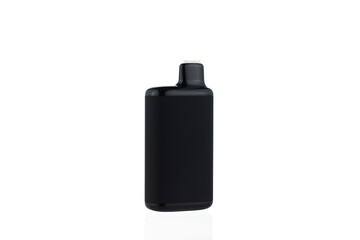 Black disposable vape device. Disposable Smoking devices on white background. Electronic Cigarette...