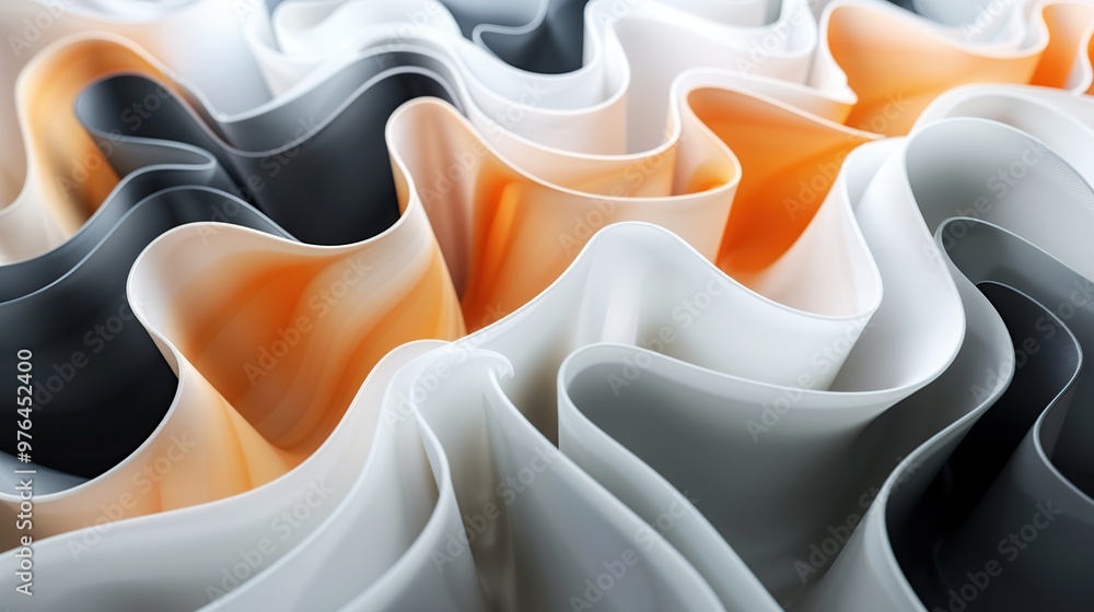 Poster elegant 3d render abstract background featuring unseen patterns and depth