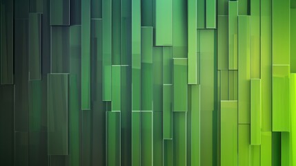 Abstract Green Geometric Background