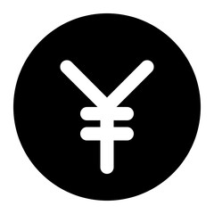yen icon for illustration and design graphic