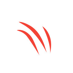 Obraz premium red wound scratch vector