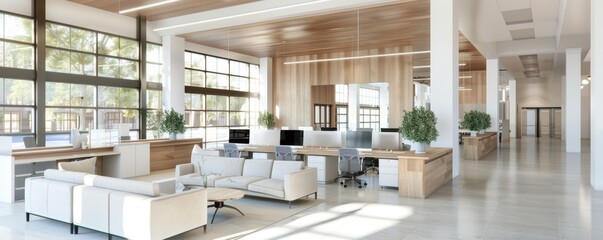 Modern Institutional Workspace Promoting Productivity for Consumer Services