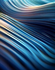 Abstract wave pattern background with depth of field for a fluid and dynamic visual effect