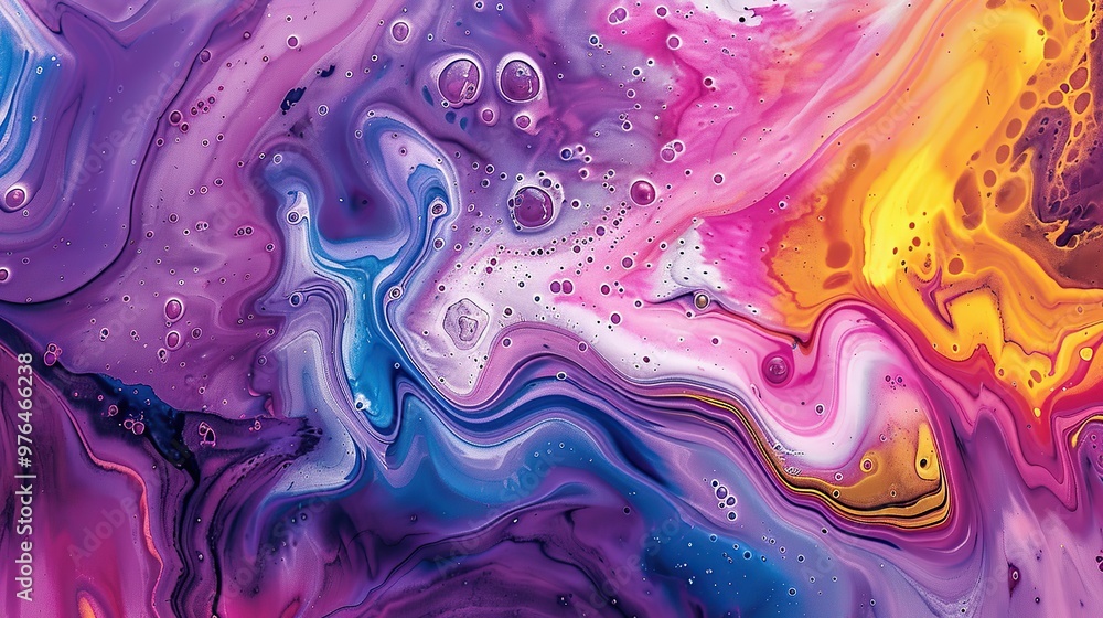 Poster beautifully layered abstract paint background with intricate texture and color gradients
