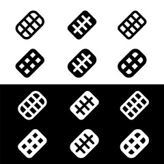 Therapy treatment solid icon vector art illustration design on white background.