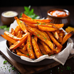 Delicious Sweet Potato French Fries.