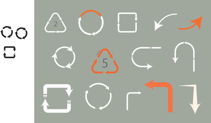 色々な矢印アイコンセット