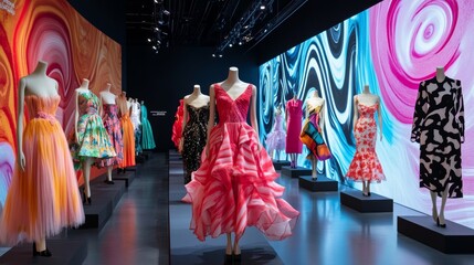 Naklejka premium Fashion exhibition in the National Gallery of Victoria in Melbourne