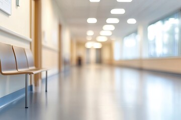 Abstract blur hospital clinic medical interior background stock photo Office, Backgrounds, Medical Clinic, Defocused, Hospital, ai