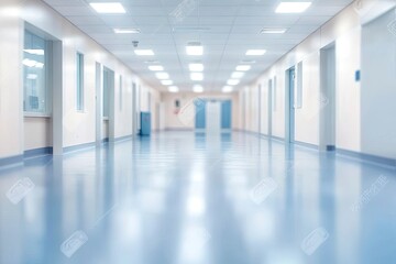 Obraz premium Abstract blur hospital clinic medical interior background stock photo Office, Backgrounds, Medical Clinic, Defocused, Hospital, ai