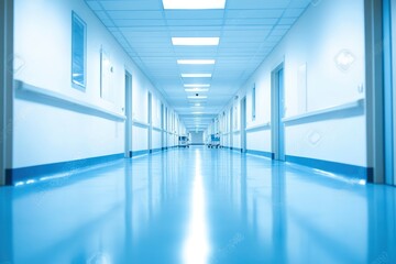 Obraz premium Abstract blur hospital clinic medical interior background stock photo Office, Backgrounds, Medical Clinic, Defocused, Hospital, ai