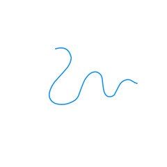 strands of blue thread