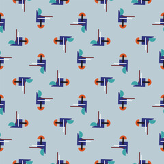 Textile motif seamless pattern. Lux fabric design textile swatch ladies dress, man shirt all over print block. 