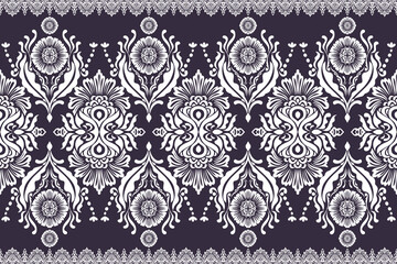 Damask geometric pattern, Ethnic ikat seamless pattern, African style, Abstract vector, Chevron embroidery, Paisley embroidery, Navajo pattern, Aztec and tribal motifs, Vector hand drawn style.