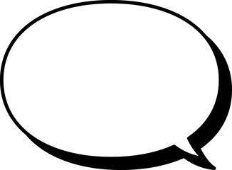 シンプルな吹き出しのイラスト