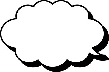 シンプルな吹き出しのイラスト