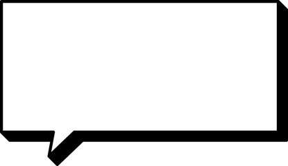 Obraz premium シンプルな吹き出しのイラスト