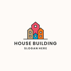 real estate city building vector design logo template
