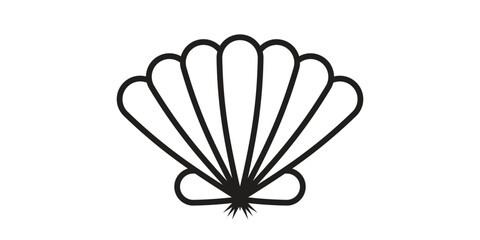 Shell Vector Icon Design Illustration