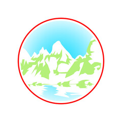 Mountain illustration PNG