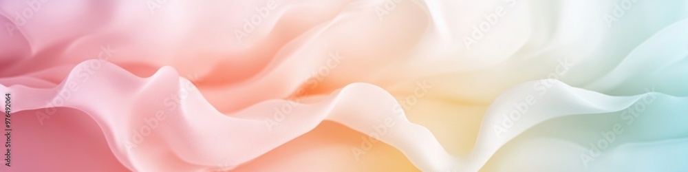 Poster a detailed background banner featuring a minimalist design with soft pastel colors and a subtle grad