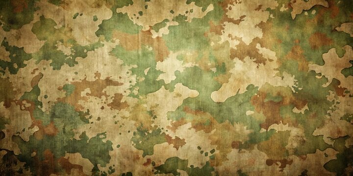 An old worn military background with textured surfaces and faded colors