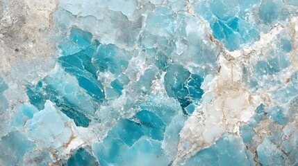 Design a high-resolution image of a marble slab with bold turquoise tones, Generative AI 