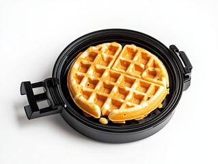 Waffle Iron isolated on white background AI Generated