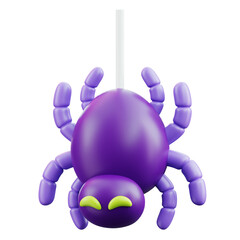 Spider 3D Halloween Icon for uiux, web, app, infographic, etc