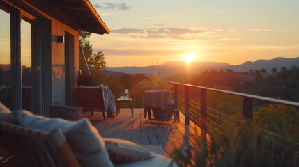 Sunset View from Deck