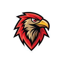 Eagle head mascot logo design vector.
