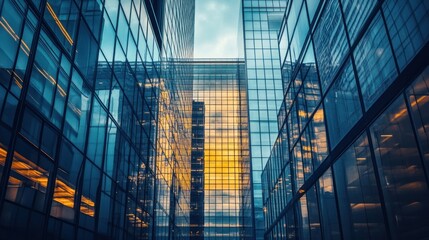 Glass Facade in the City