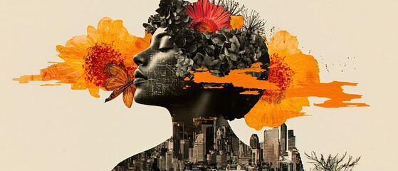 Innovative art and creative visions collide in a striking collage capturing the spirit of advancement and artistic expression