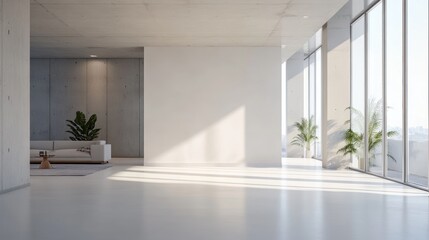 Fototapeta premium Minimalist Interior Design with a View