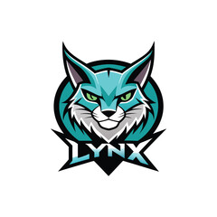 Obraz premium Lynx head mascot logo design vector template. Mascot illustration of Lynx head mascot for sport team