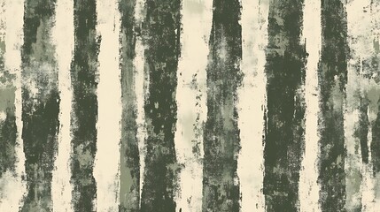 Abstract Green and Beige Vertical Striped Pattern