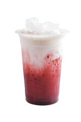 A Cup of Milk Red Velvet iced drink