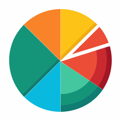 Data Visualization and Infographics Vectors,pie charts, modern eye-catching pie chart vectors, chart