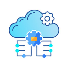 cloud computing concept, AI robot head icon, ai-robot-head-icon--a-stylized-robot-head-combined, head with brain