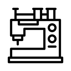 sewing machine line icon