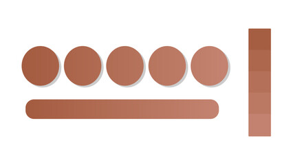 Abstract gradient background with desert sun and coral color palette. Abstract illustration with gradient blur design. Blurred colored abstract background. Colorful gradient. Vector illustration