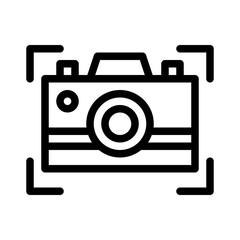 camera line icon