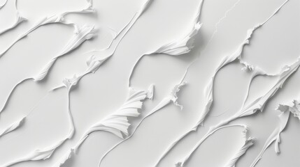 Obraz premium Abstract white textured surface resembling paper or cement wall, ideal for creating a minimalist backdrop, enhancing visual appeal, providing ample space for text or design elements.