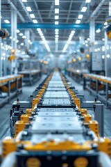 Fototapeta premium The robotic arm production line in modern factories