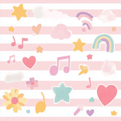 ファンシーな背景素材