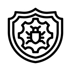 antivirus line icon