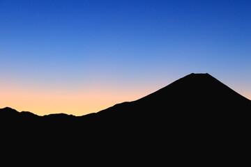 富士山のシルエット